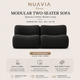 2-seater (armless) / Black