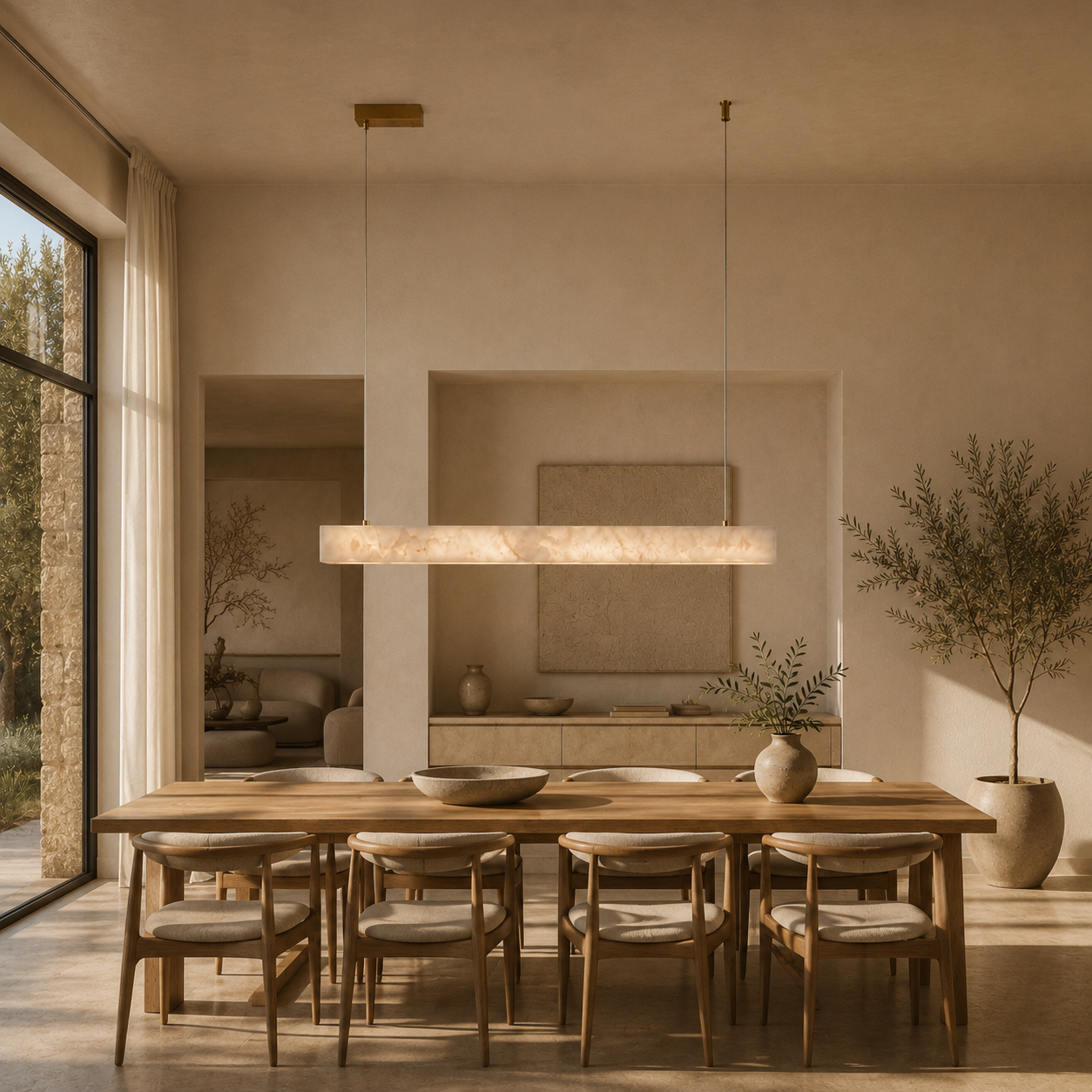 Alabaster-LED-Wandleuchte – LUMIA