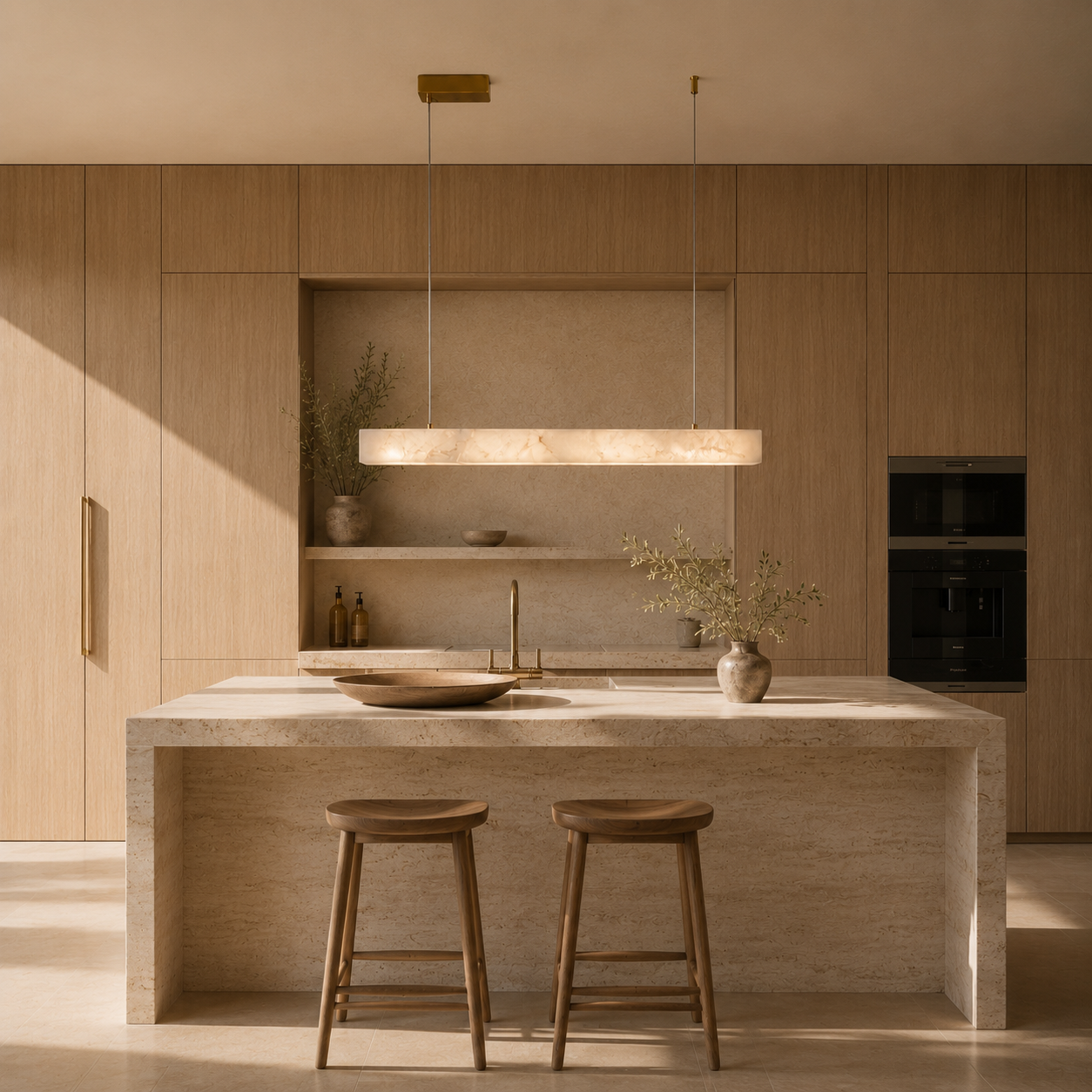 Alabaster-LED-Wandleuchte – LUMIA