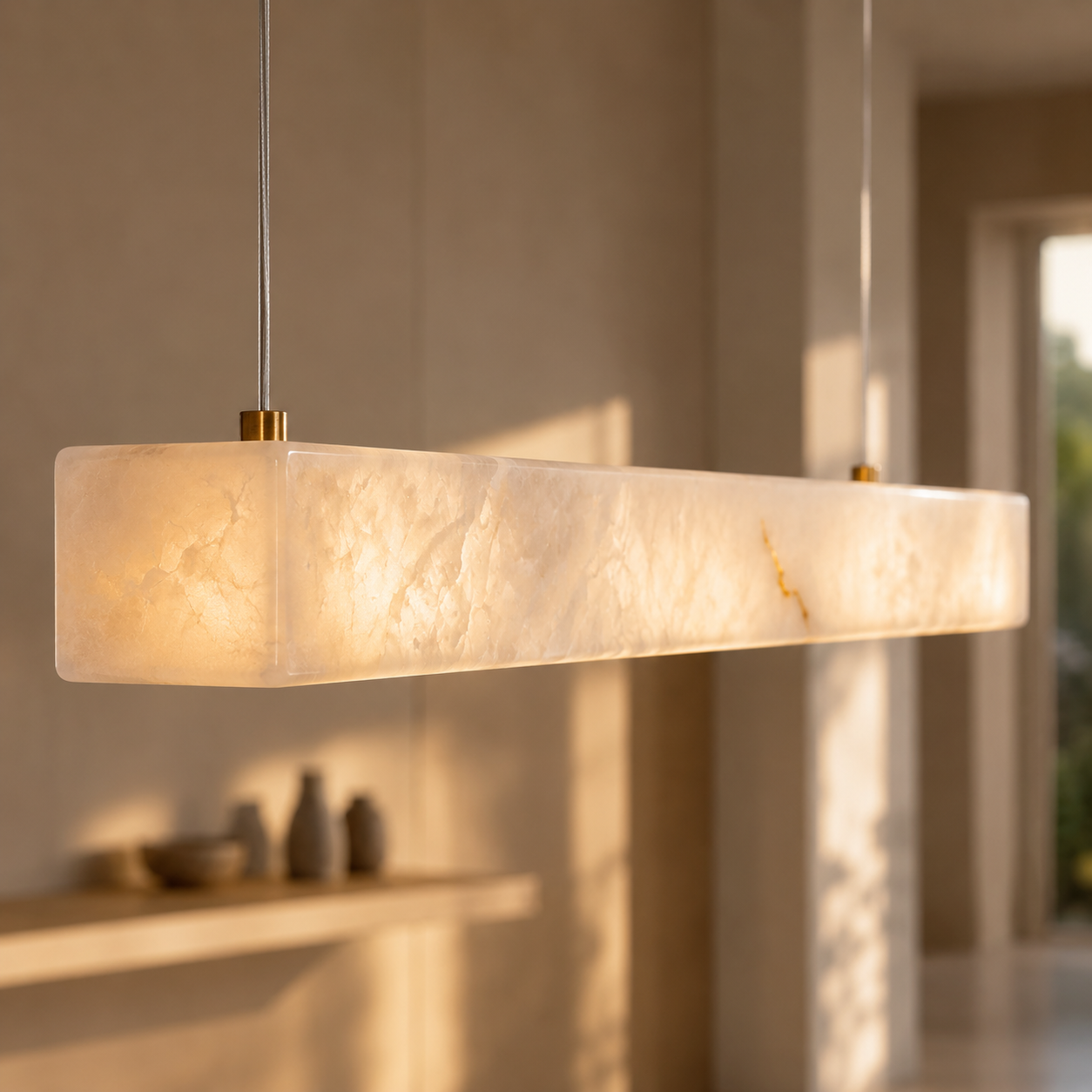 Alabaster-LED-Wandleuchte – LUMIA