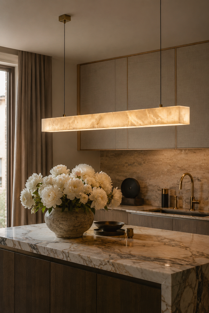 Alabaster-LED-Wandleuchte – LUMIA