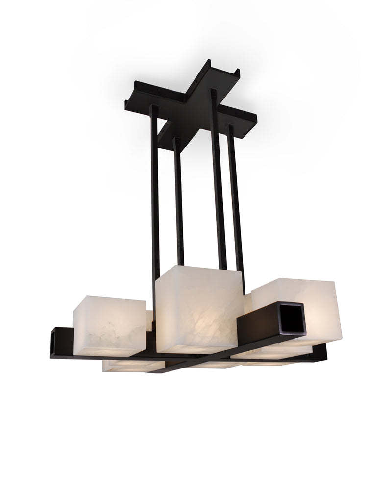 Linear marble chandelier – RIGA