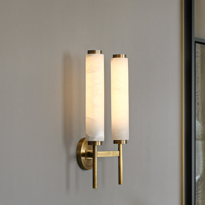 Double marble wall light – TESSA