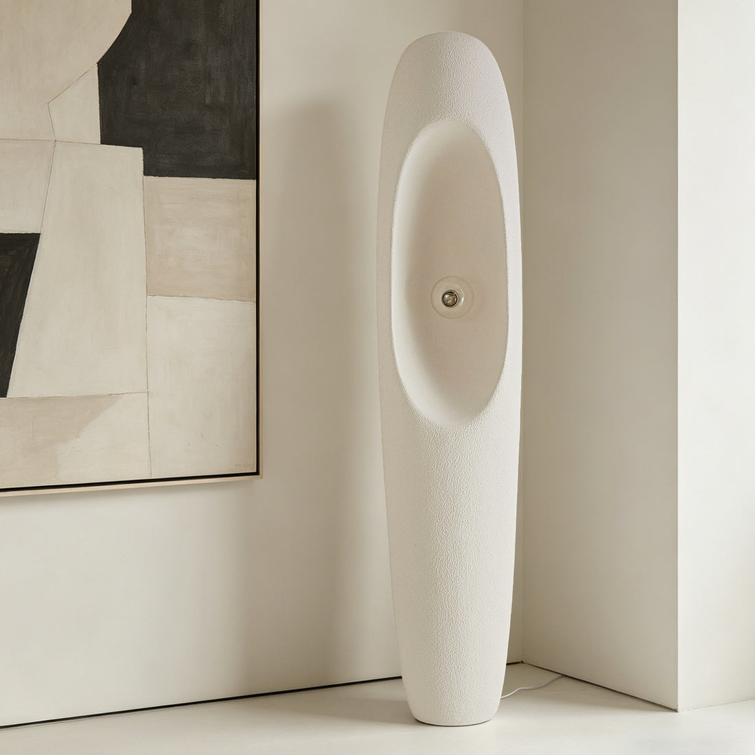 Wabi-Sabi Style Art Bedroom Floor Lamp, Nordic Japanese Minimalist Designer Living Room and Study Ambient Upright Lamp