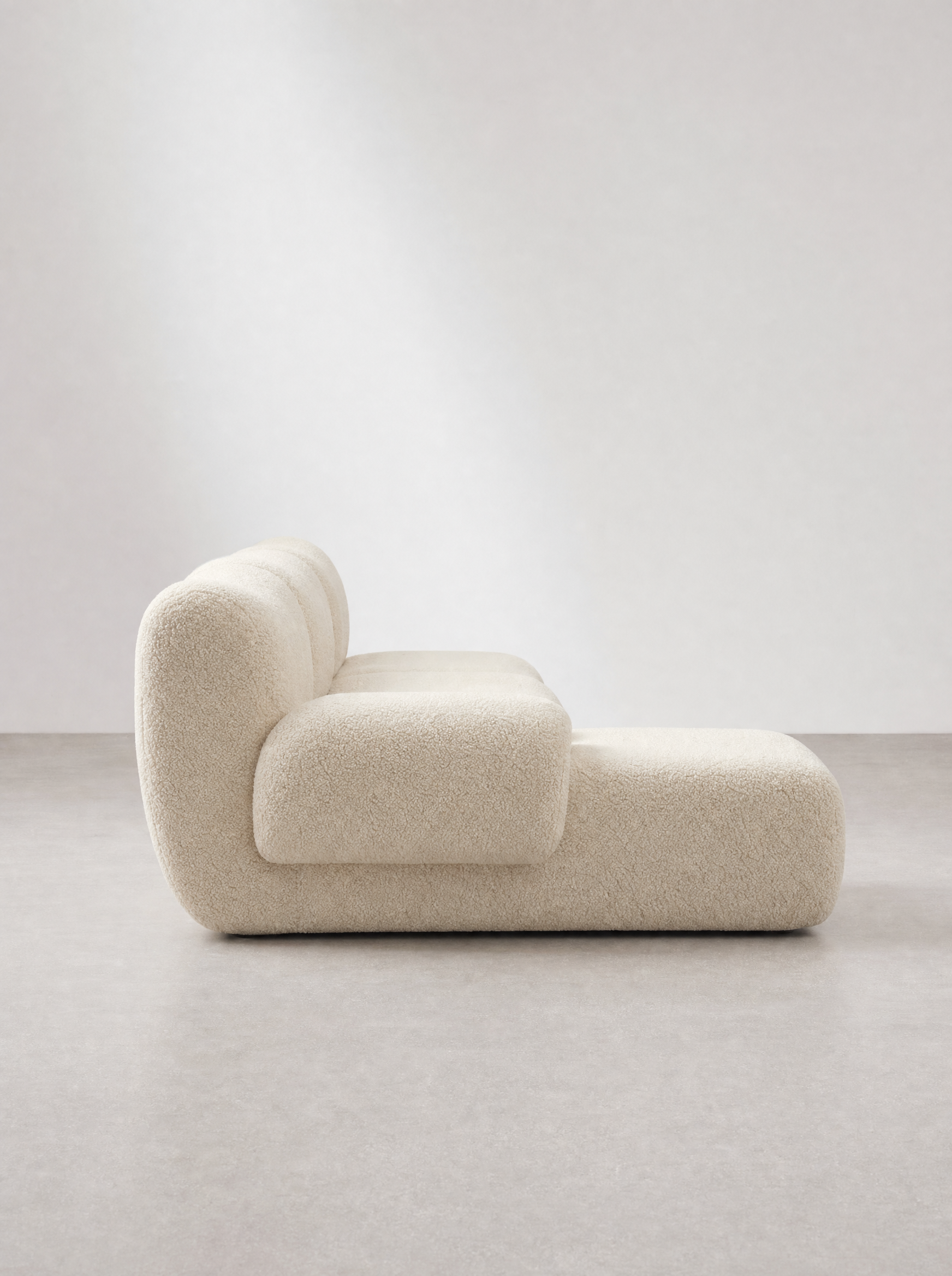 Canapé d'angle modulable bouclé – ONDA