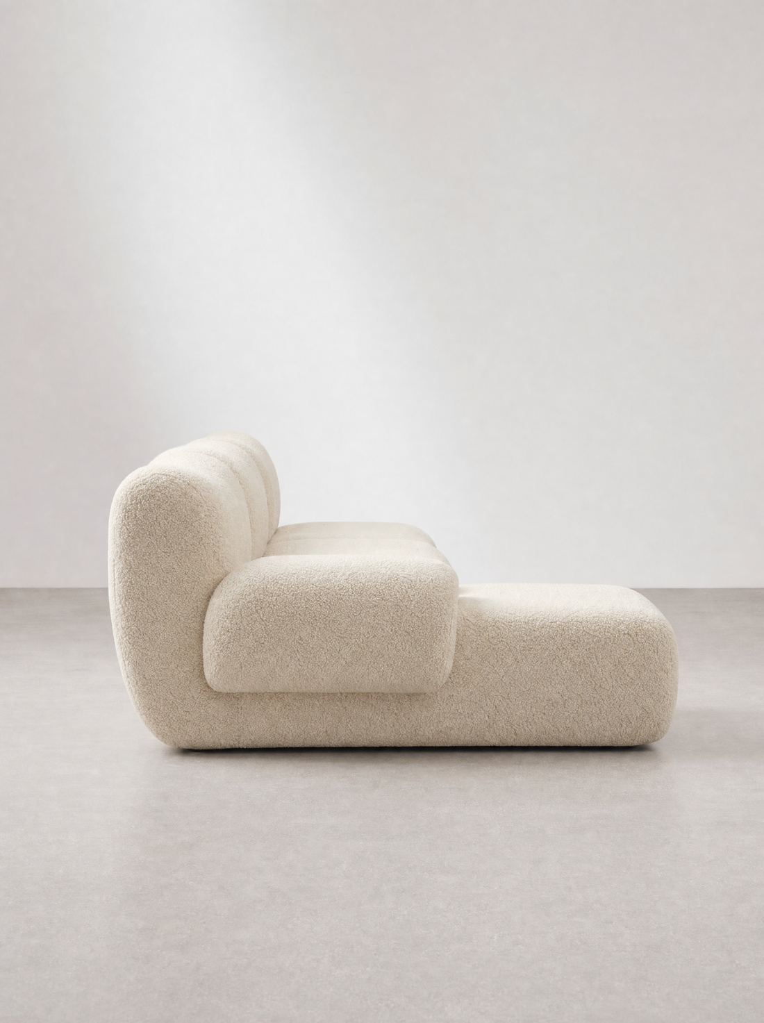 Canapé d'angle modulable bouclé – ONDA