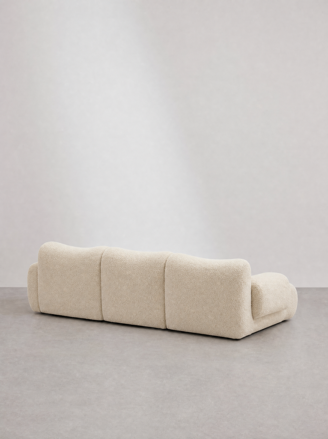 Canapé d'angle modulable bouclé – ONDA