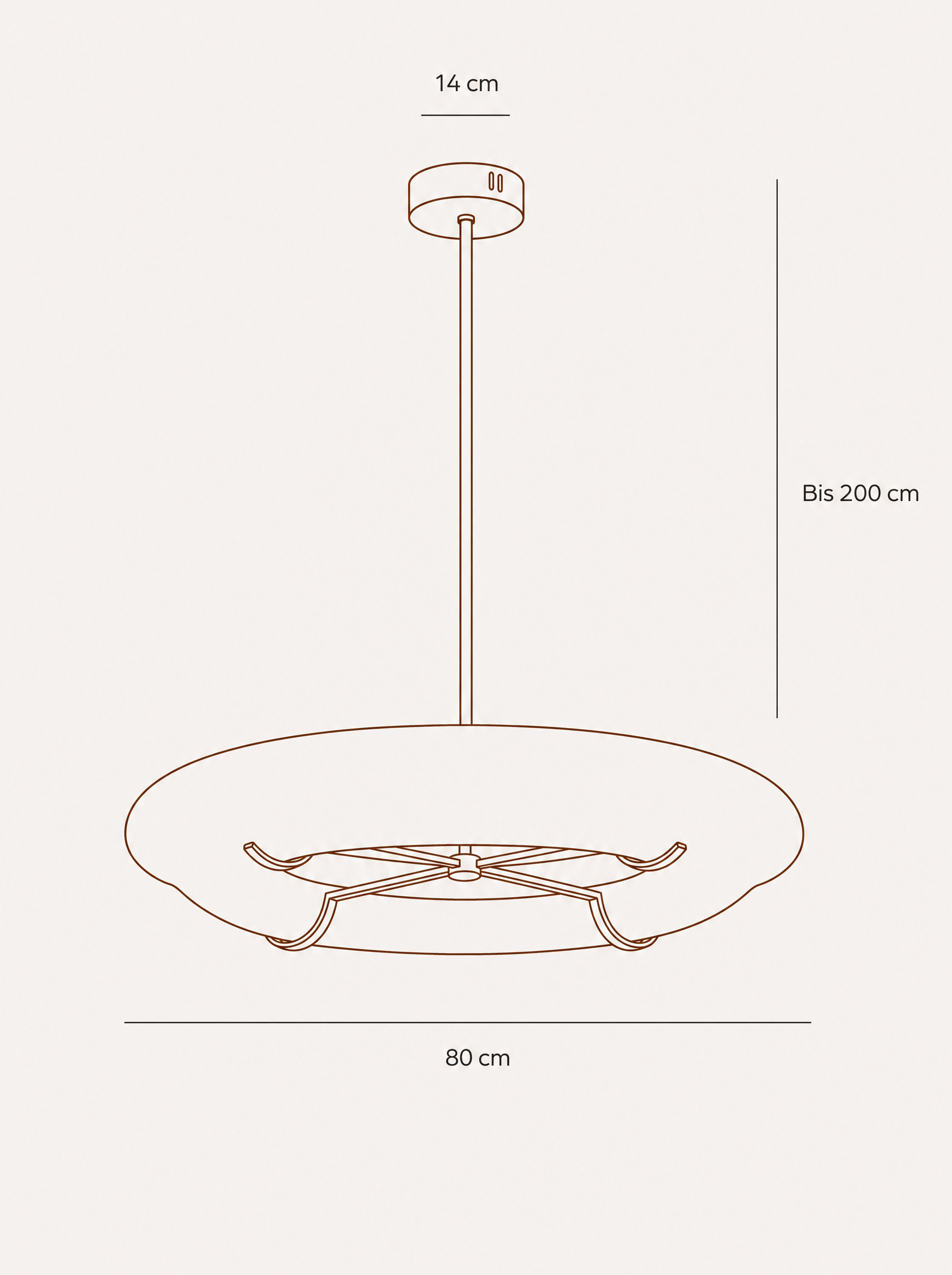 Suspension LED albâtre – ARCA