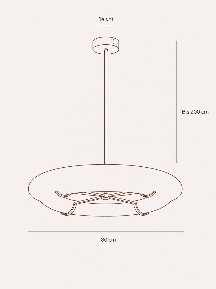 Suspension LED albâtre – ARCA