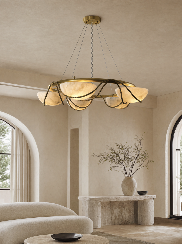 Lustre pétales en marbre – FIORA