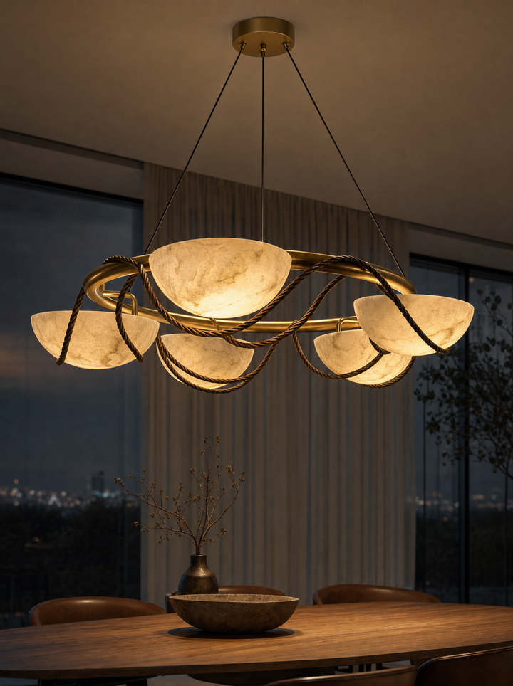Lustre pétales en marbre – FIORA