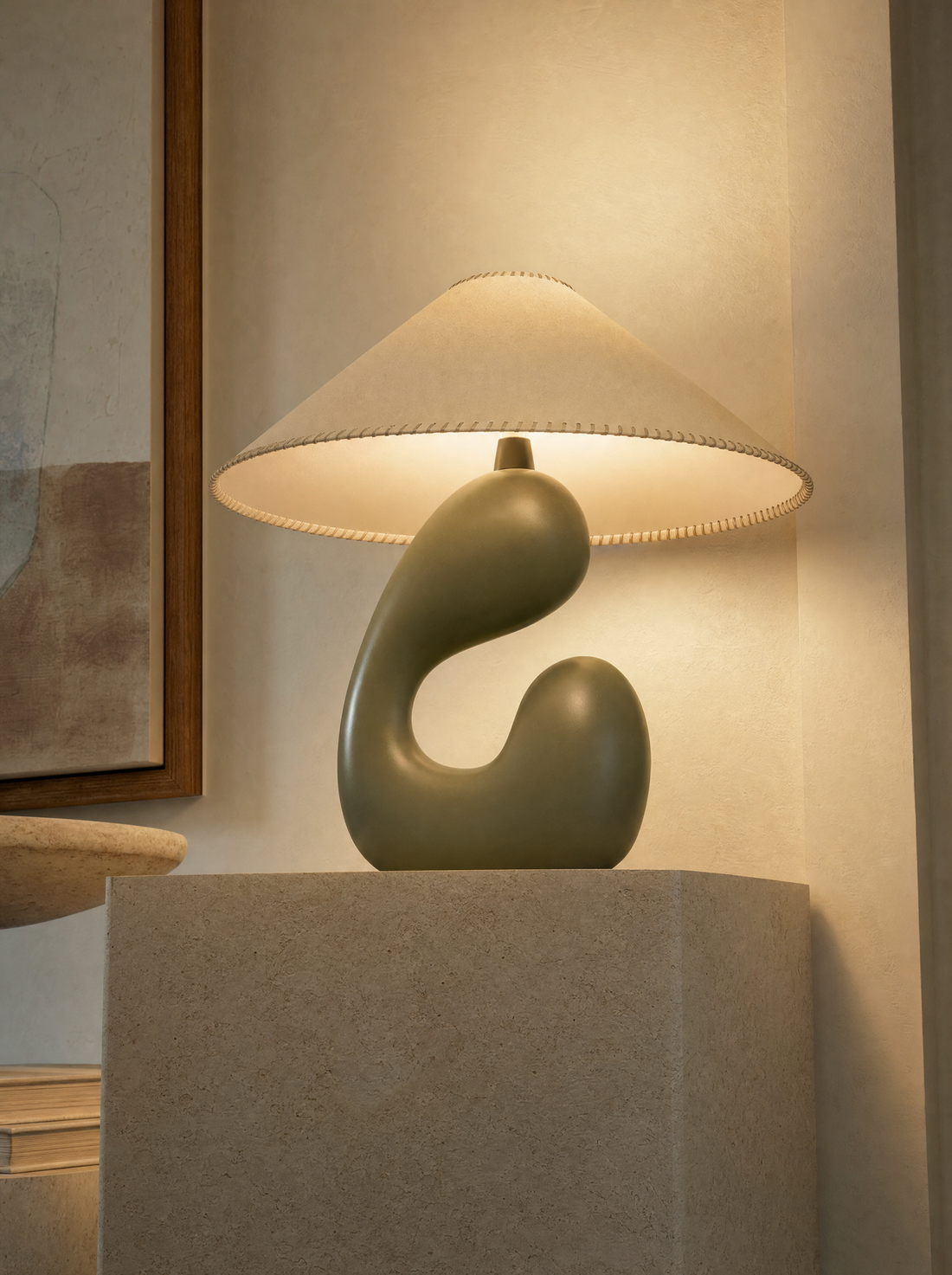 Lampe sculpture en verre – MARA