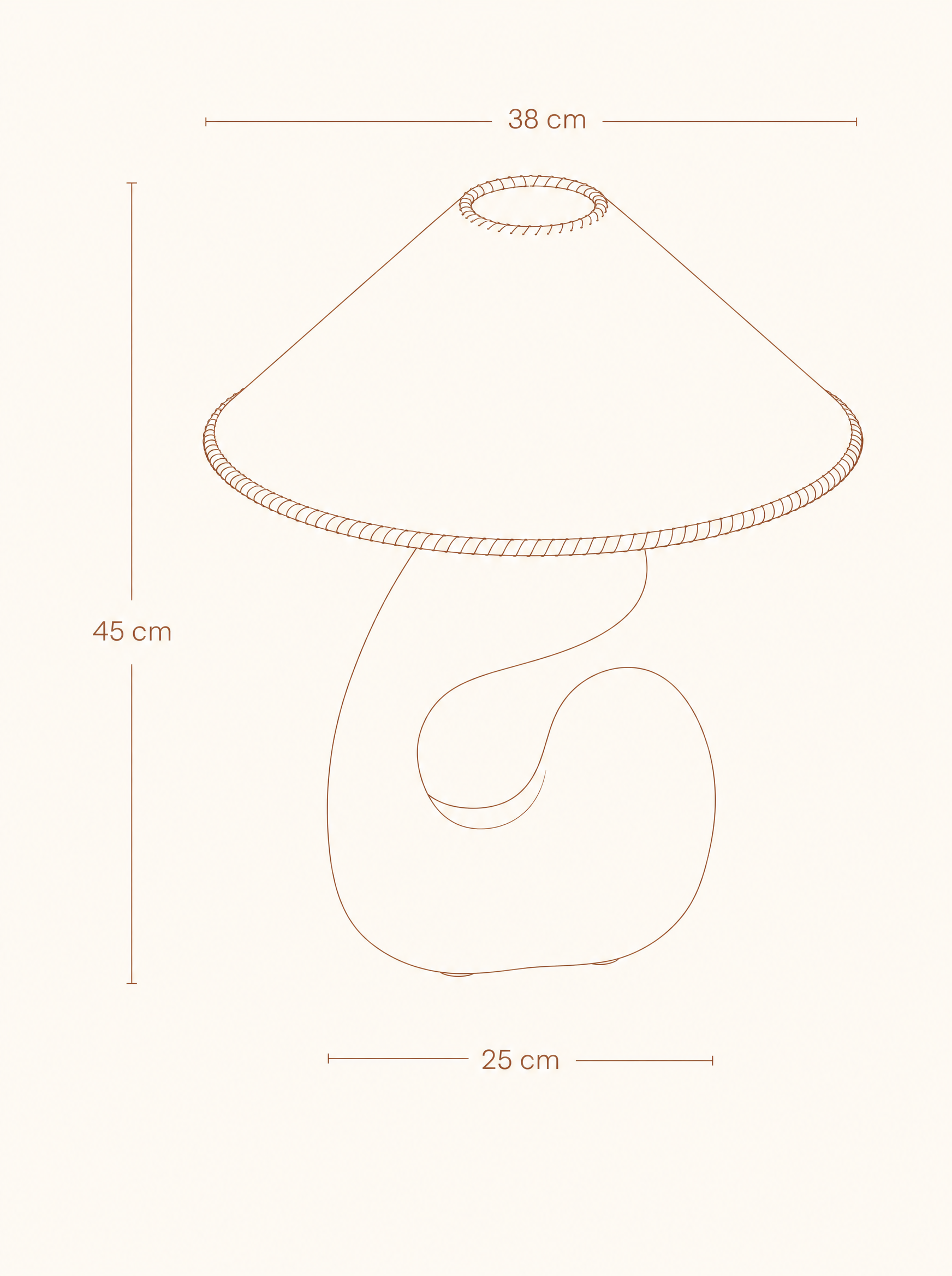 Lampe sculpture en verre – MARA