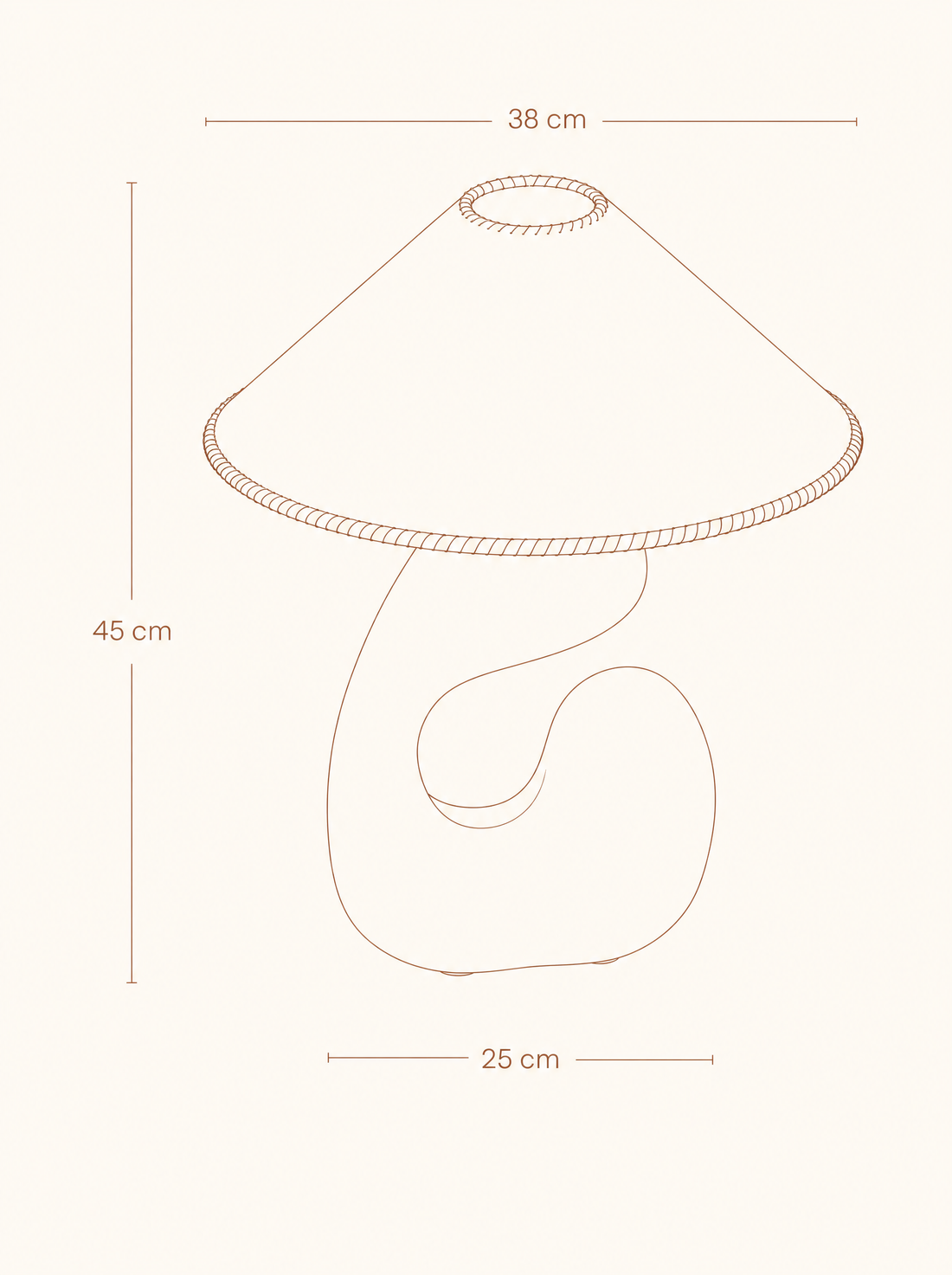 Lampe sculpture en verre – MARA