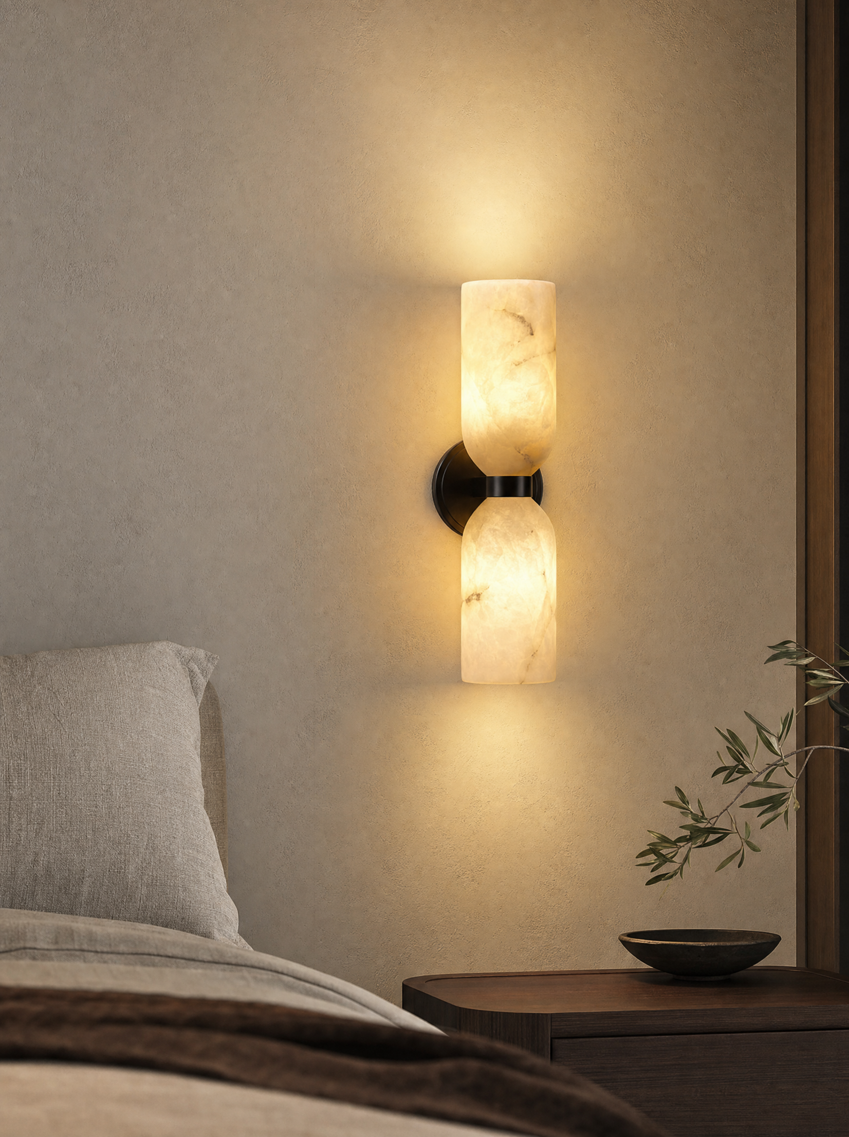 Marble wall sconce – AURA
