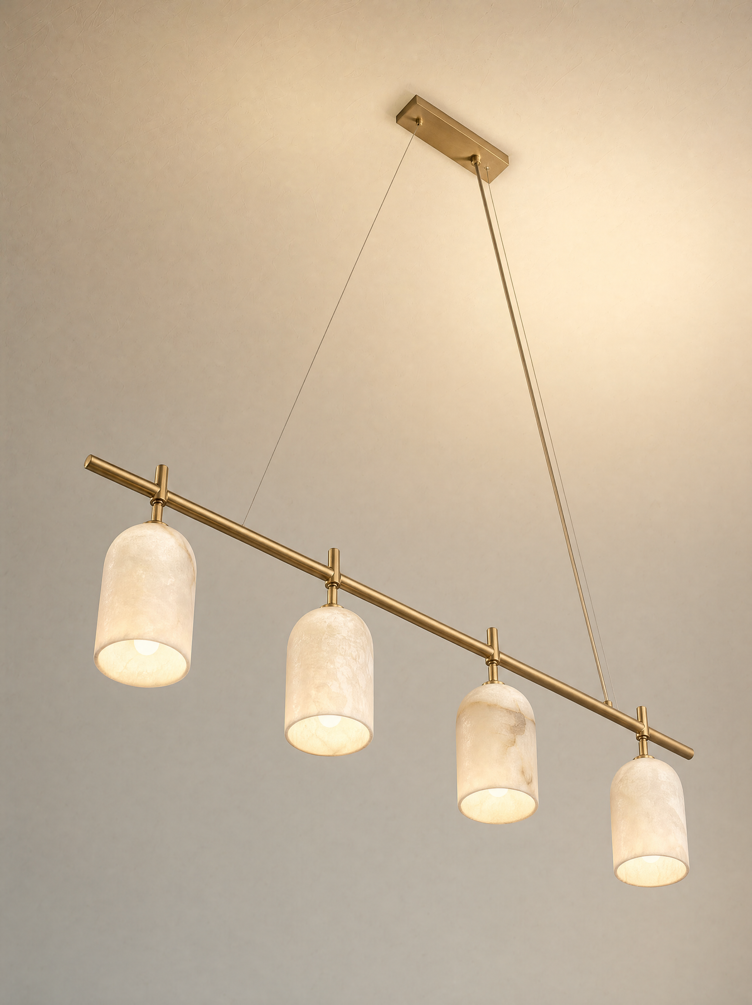 Lineare Alabaster-Pendelleuchte – FILA