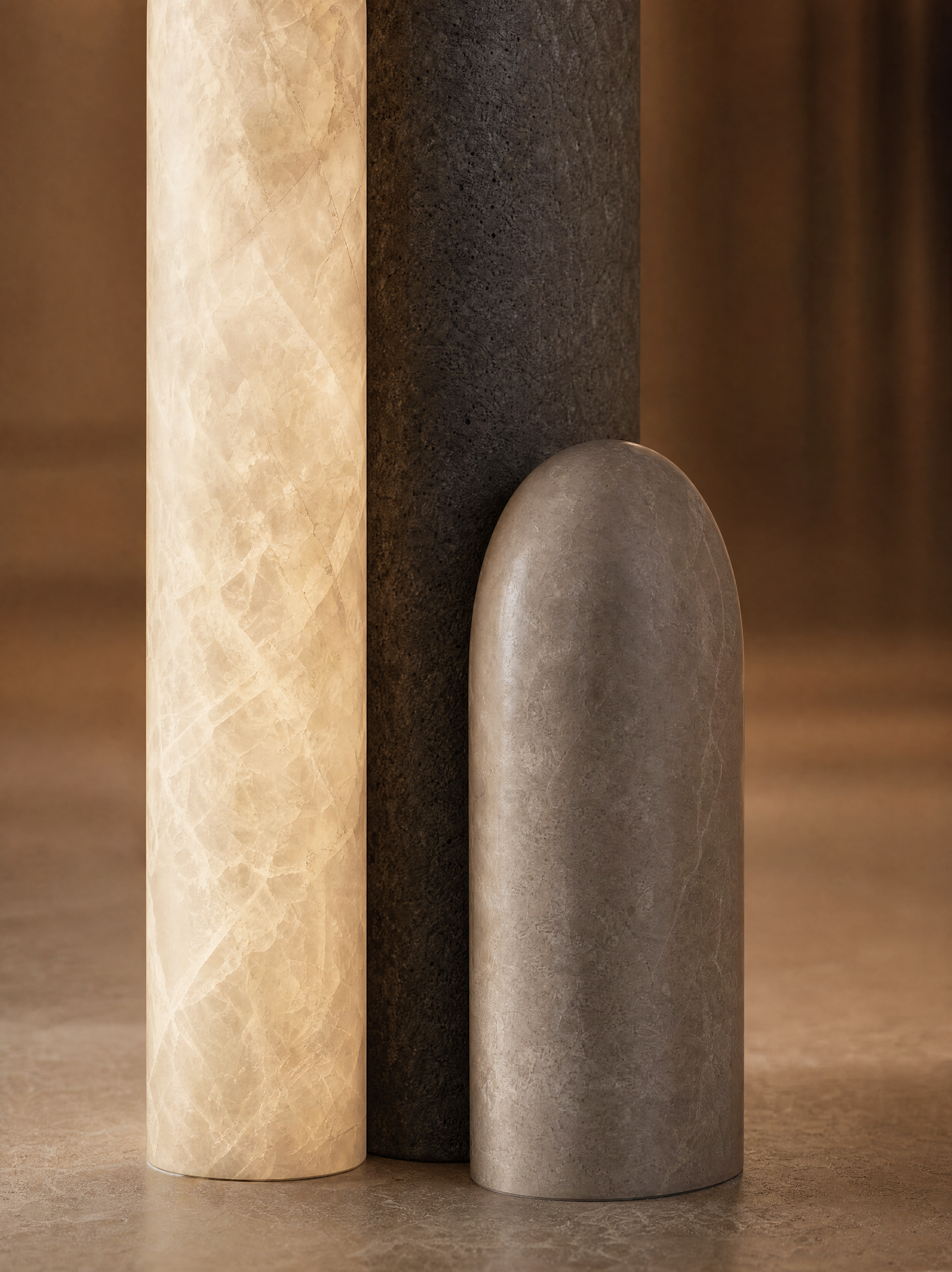 Stehleuchte aus spanischem Marmor – TORRE