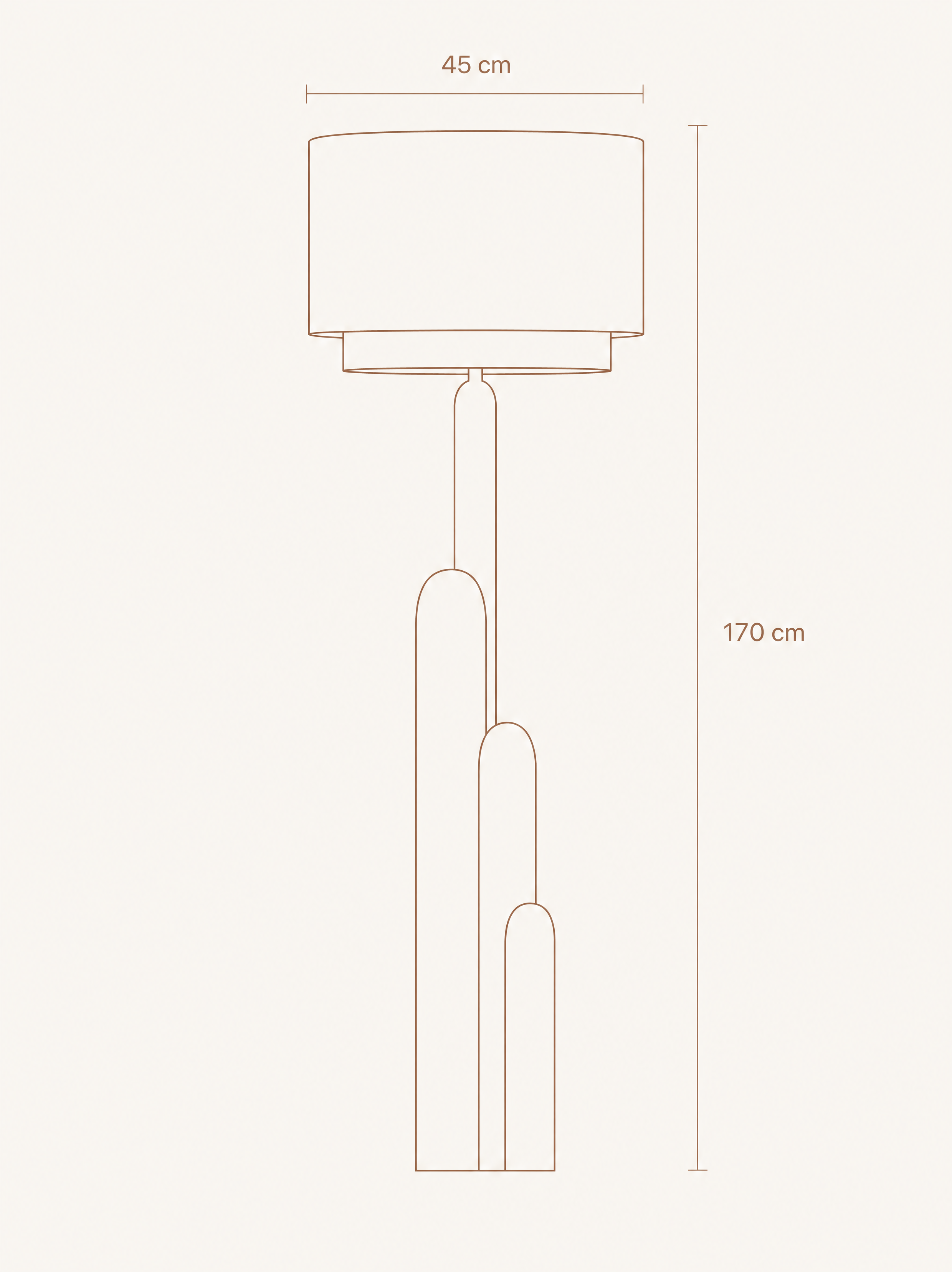 Stehleuchte aus spanischem Marmor – TORRE