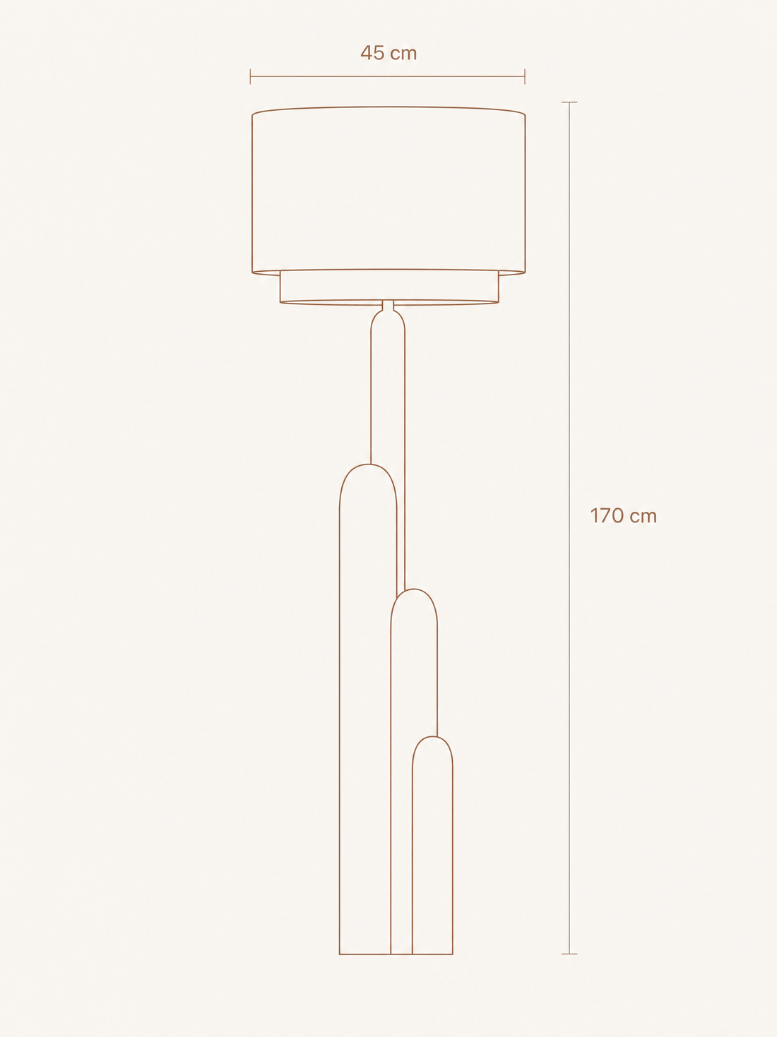 Stehleuchte aus spanischem Marmor – TORRE
