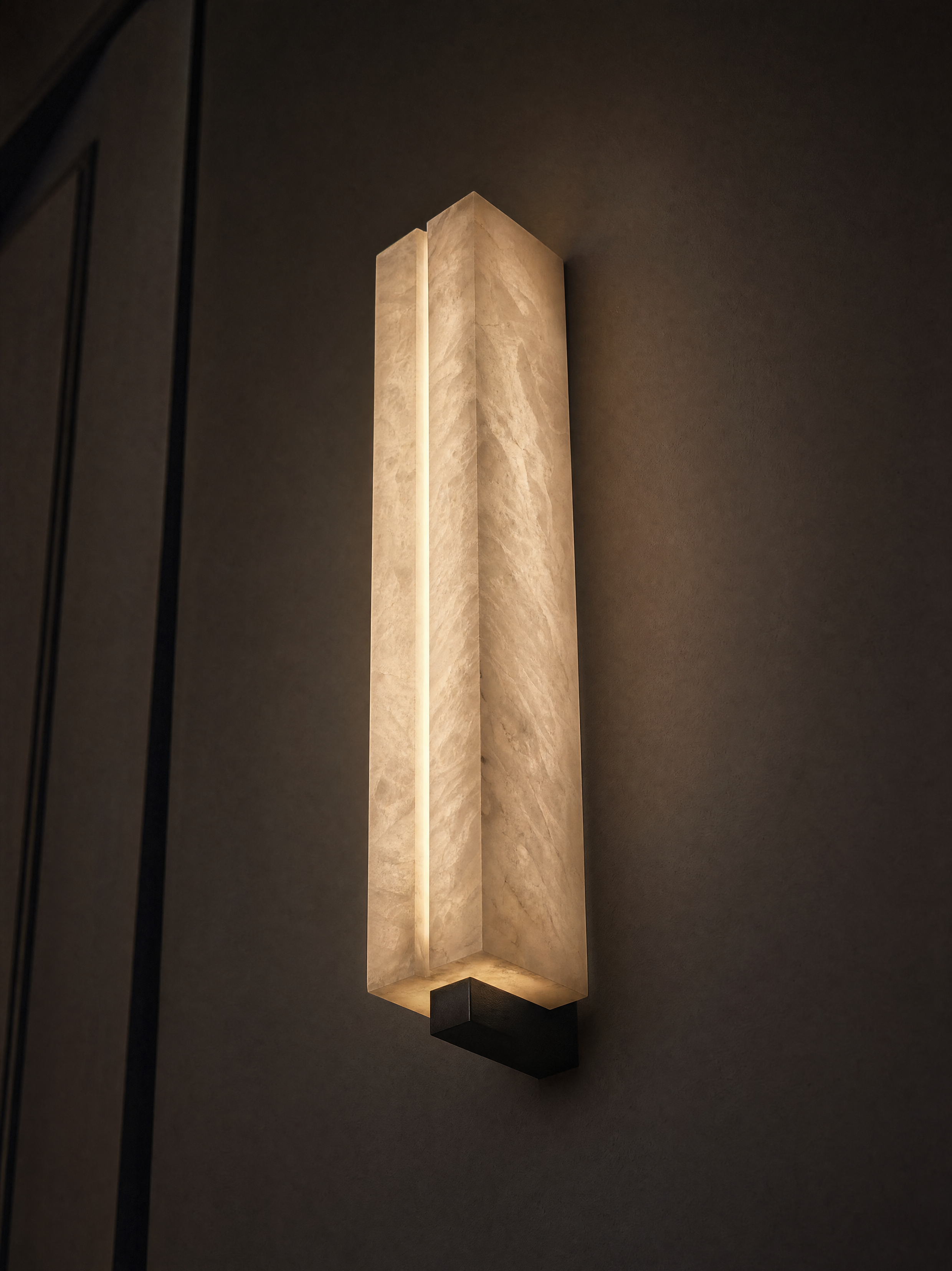 Marmor- & Kupfer-Wandleuchte – RAMO