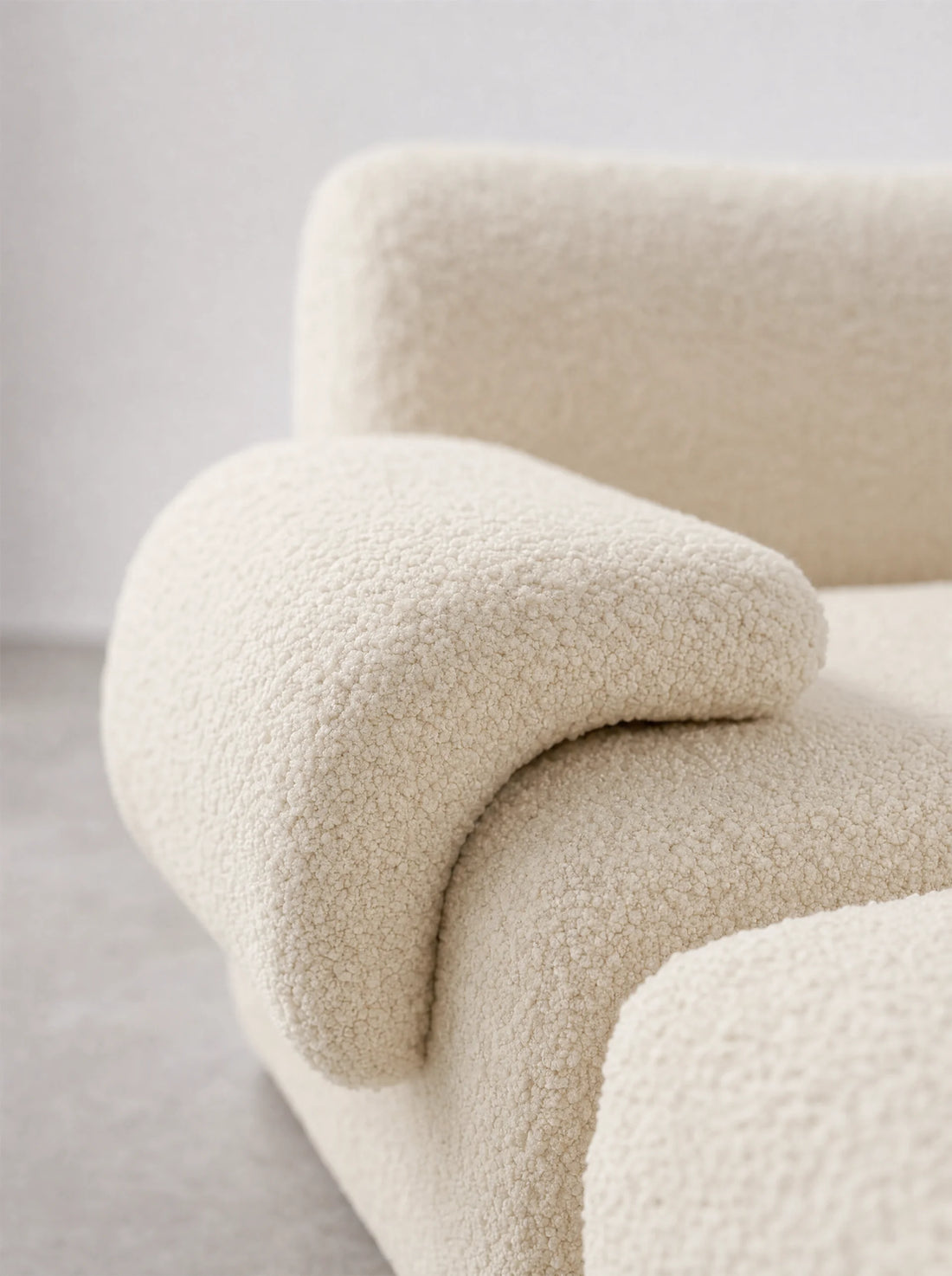 Canapé d'angle modulable bouclé – ONDA