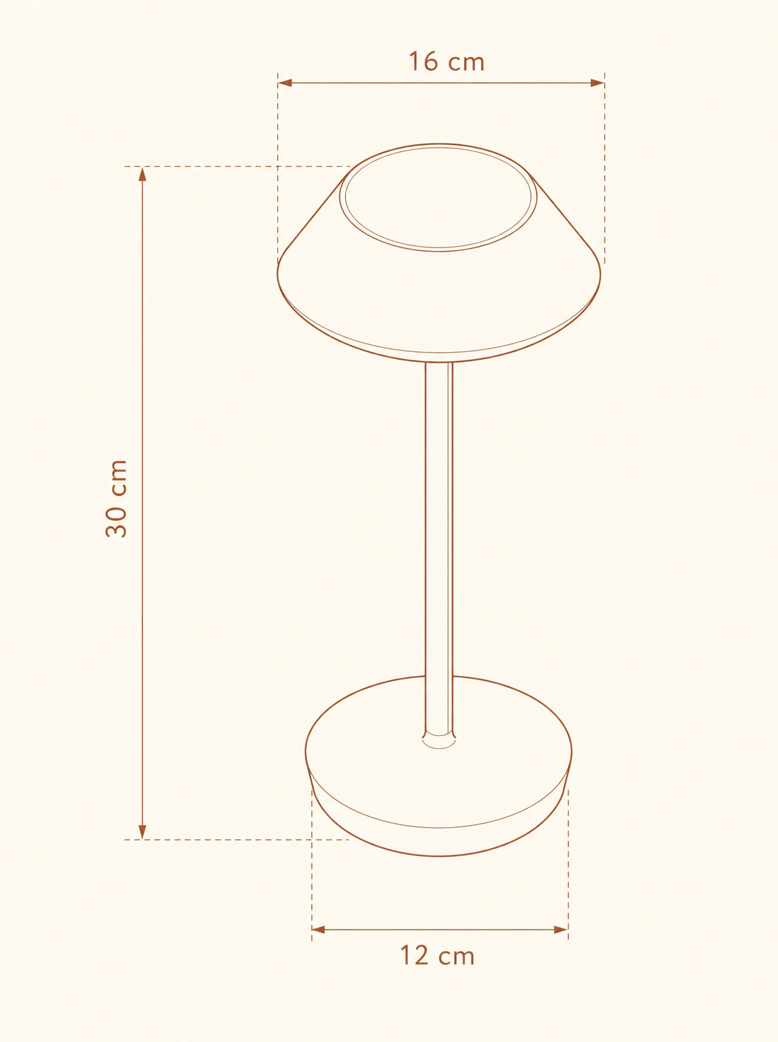 Lampe à poser rechargeable – MIRA